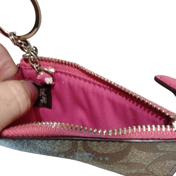 Coach Pink and Silver Clutch Wristlet - Picture 10 of 12
